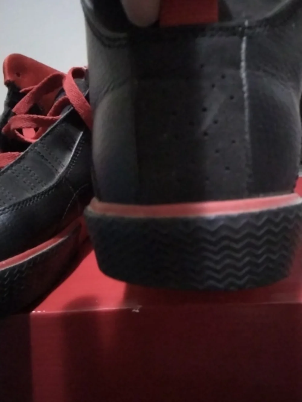 Jordan Black and Red Athletic Shoes - Classic Mid Sneaker Sz 6.5Y (Women's Sz8)